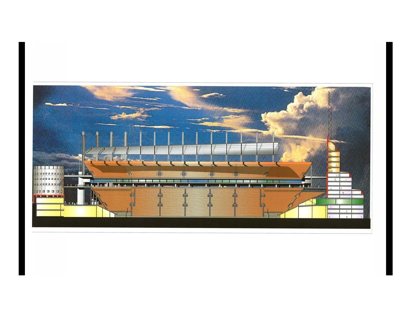 Drawings and studies — Stadium rendering.