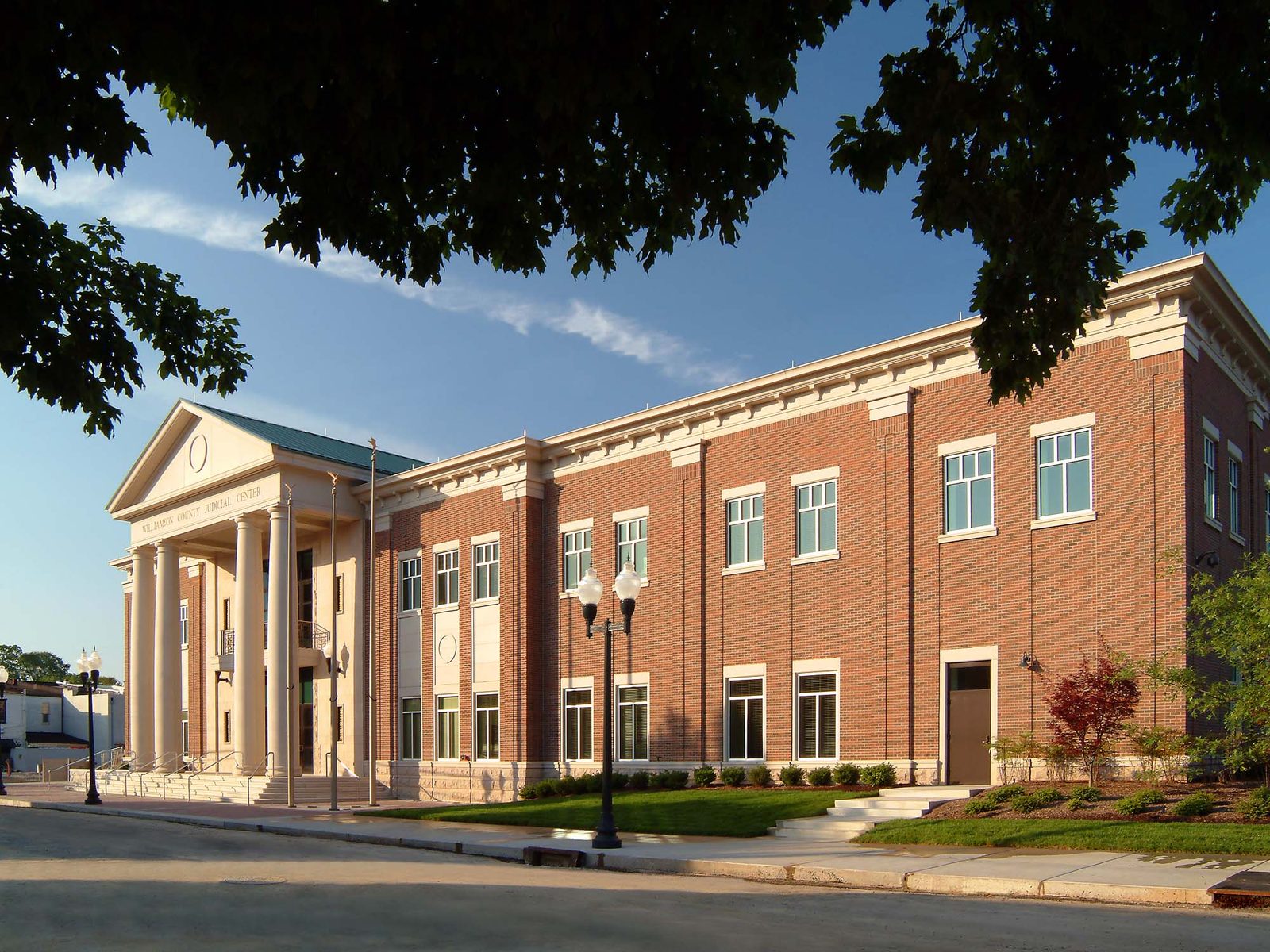 Justice — Courthouse exterior.