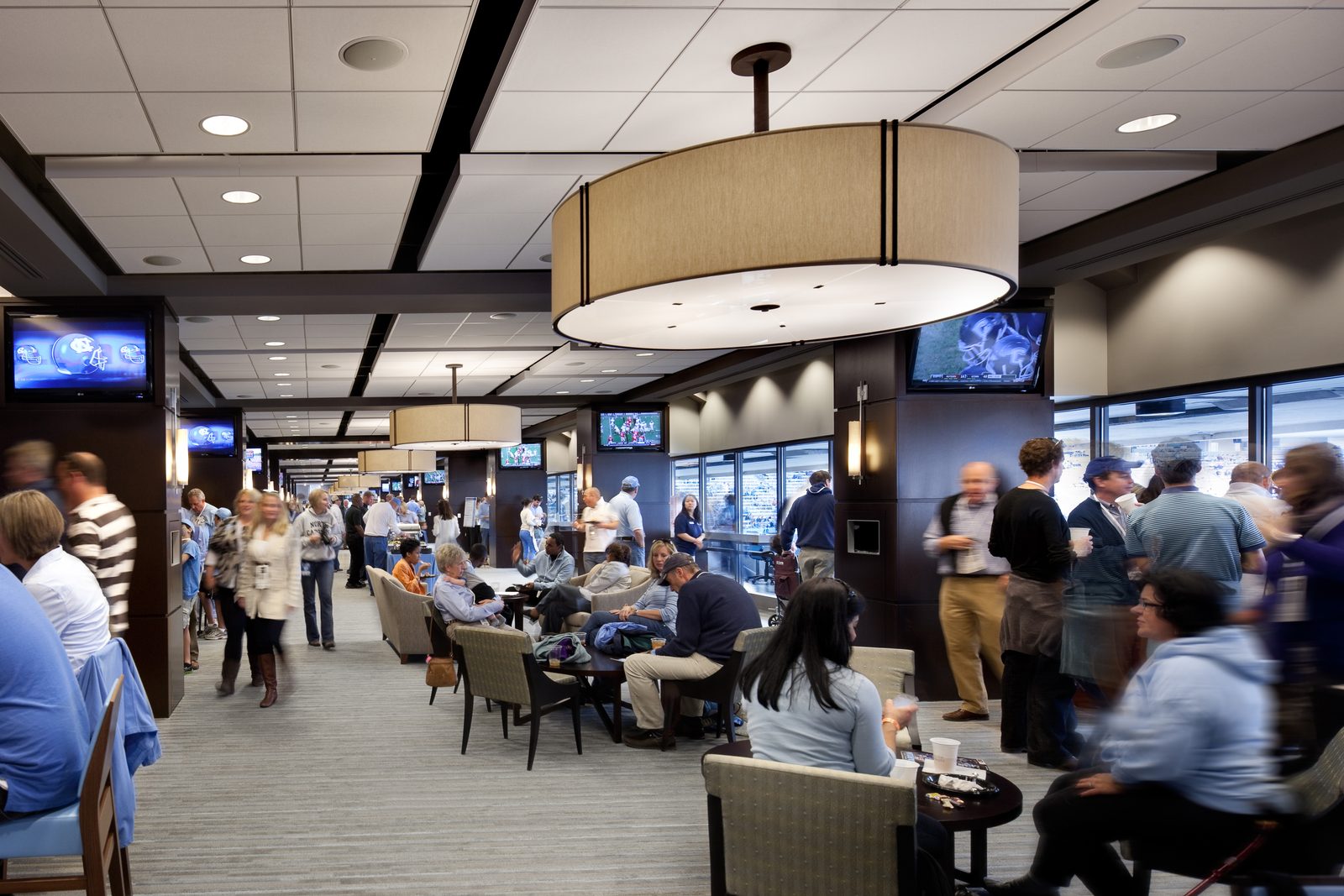 Kenan Stadium, UNC — Club level in use.