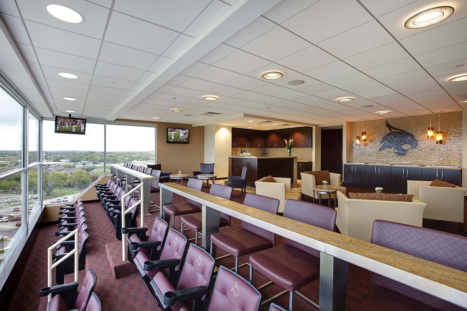 Texas State Stadium — Premium seating.